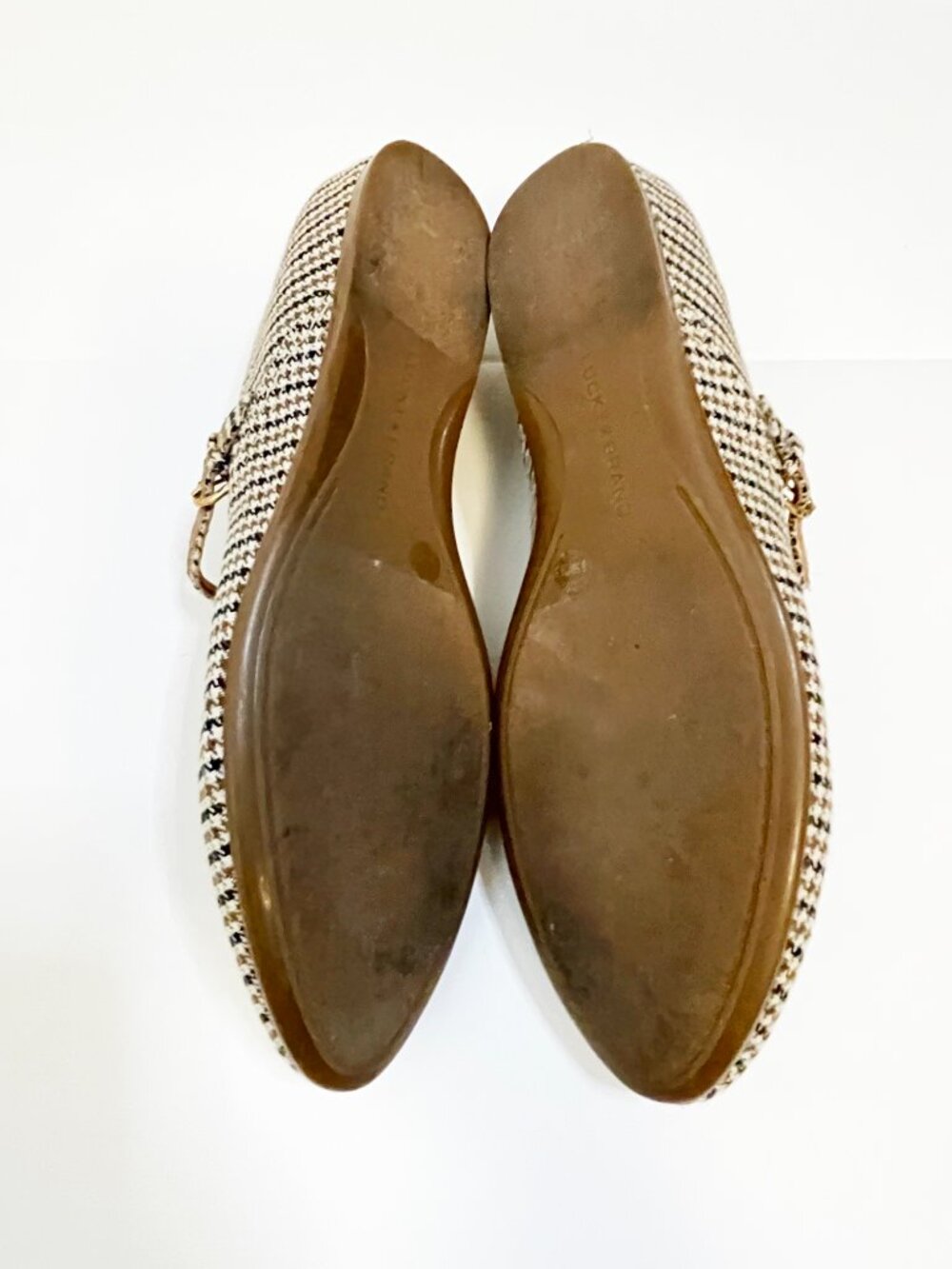 Lucky Brand Mary Jane Flats Women’s Size 8.5 Houndstooth Plaid Buckle Ballet - Picture 3 of 9